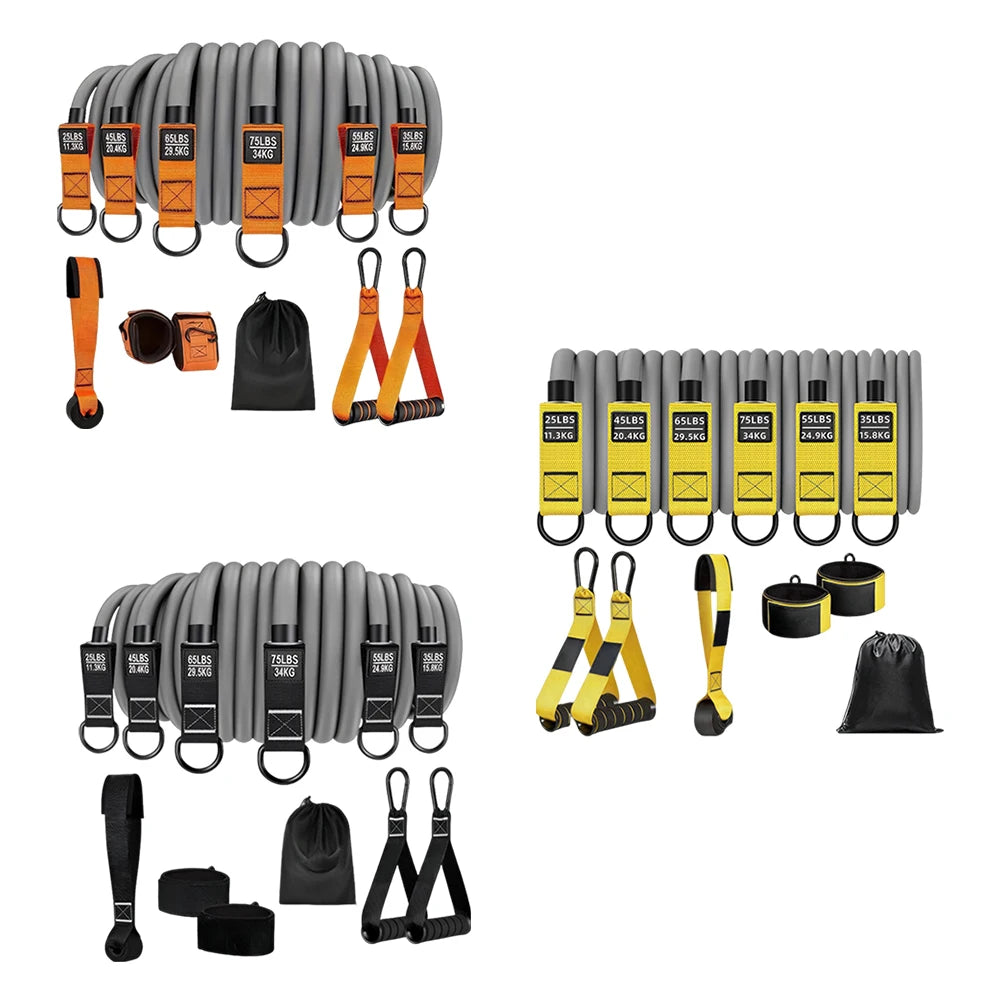 Heavy Duty Resistance Bands Set with Handles – Multifunction Workout Bands