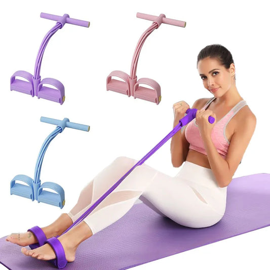 6-Tube Resistance Band Pedal Puller – Multifunction Fitness Tension Rope