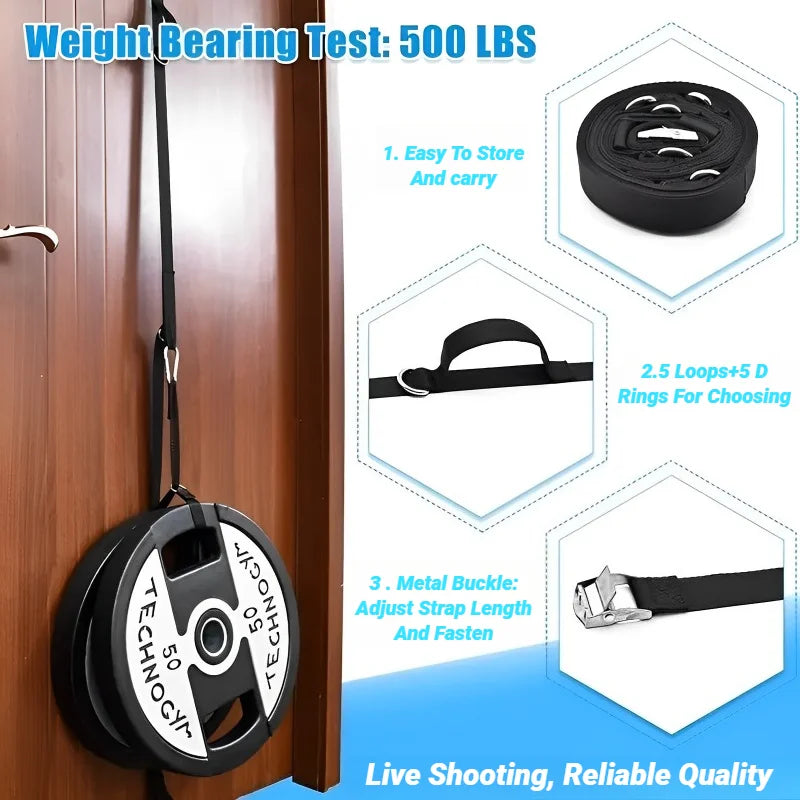 Door Anchor Strap – Portable Resistance Band Attachment