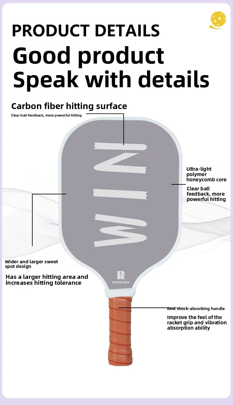 Fiber Pickleball Paddle Set for Couples – Beginner’s Complete Kit