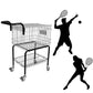 Wheeled Tennis Ball Storage Cart – Holds Up to 350 Balls