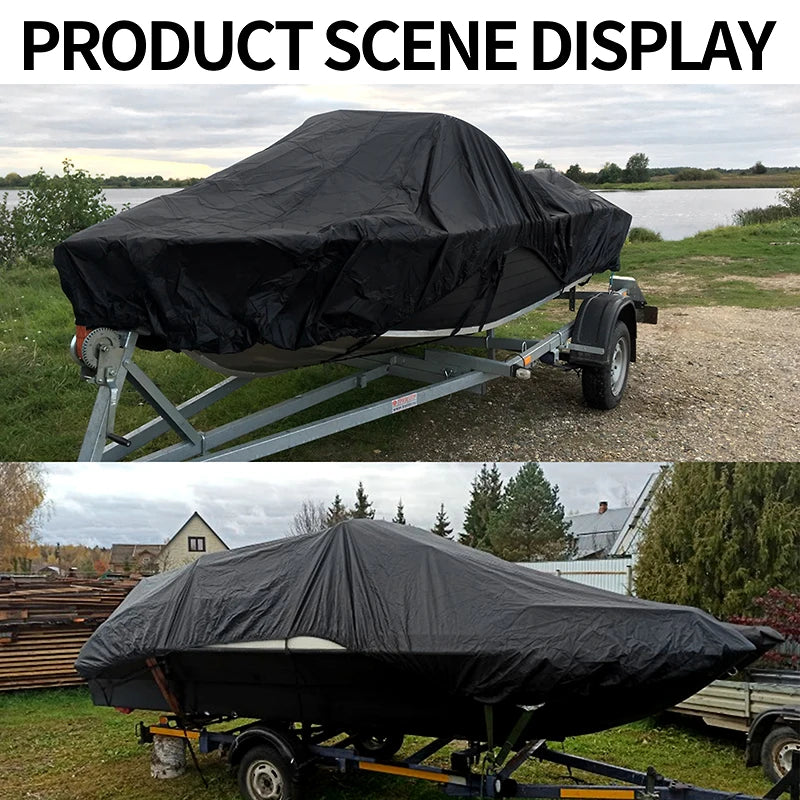 210D Waterproof Boat Cover for 11–22FT Boats