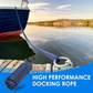 4.6m/15ft Blue Double Braided Nylon Boat Dock Line