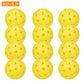 Outdoor Pickleballs 74MM 40-Hole Durable Competition Balls (6/12/24PCS)