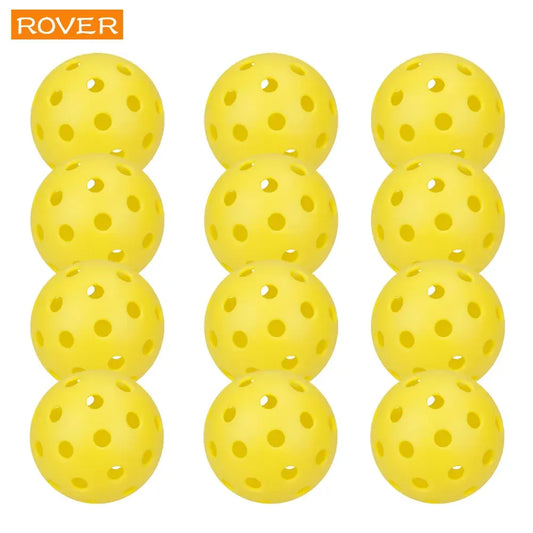 Outdoor Pickleballs 74MM 40-Hole Durable Competition Balls (6/12/24PCS)