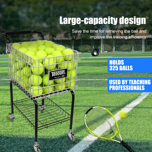 Wheeled Tennis Ball Storage Cart – Holds Up to 350 Balls