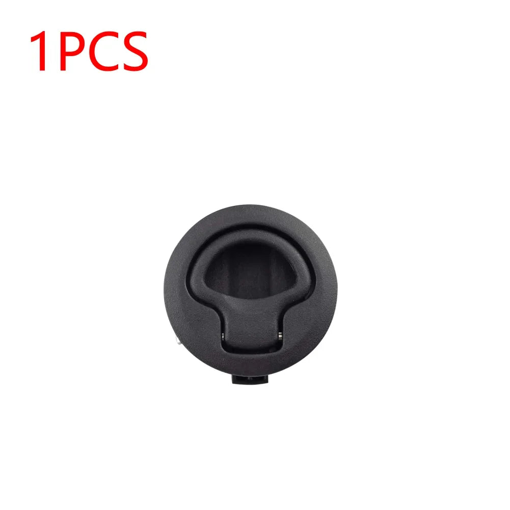 Round Flush Pull Slam Latch Handle for Marine & RV Use