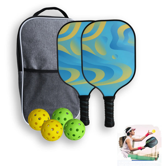 Fiberglass Pickleball Paddle Set – Rackets for Beginners & Pros