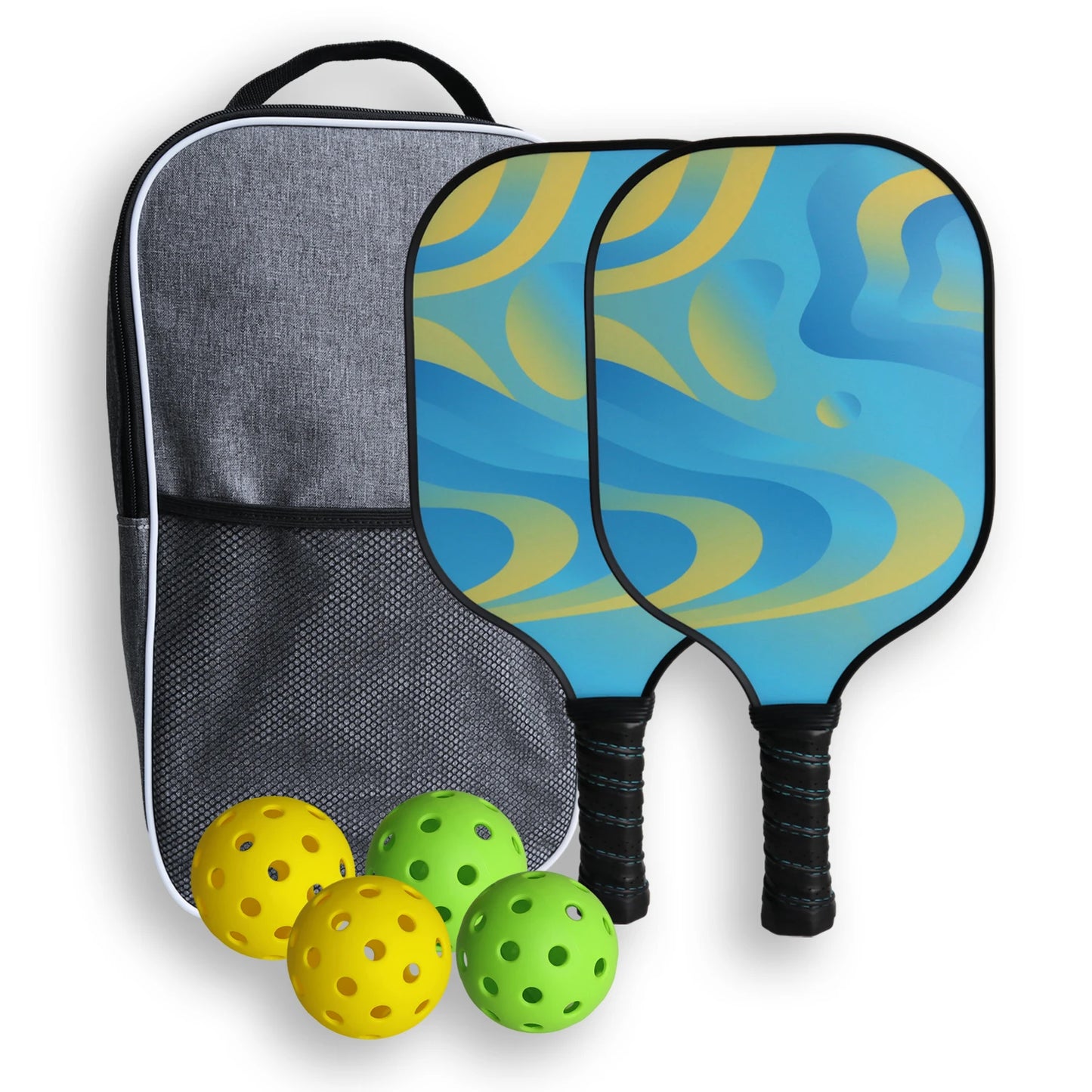 Fiberglass Pickleball Paddle Set – Rackets for Beginners & Pros