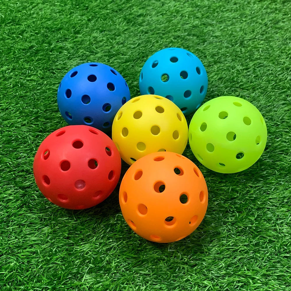 Outdoor Pickleballs 74MM 40-Hole Durable Competition Balls (6/12/24PCS)