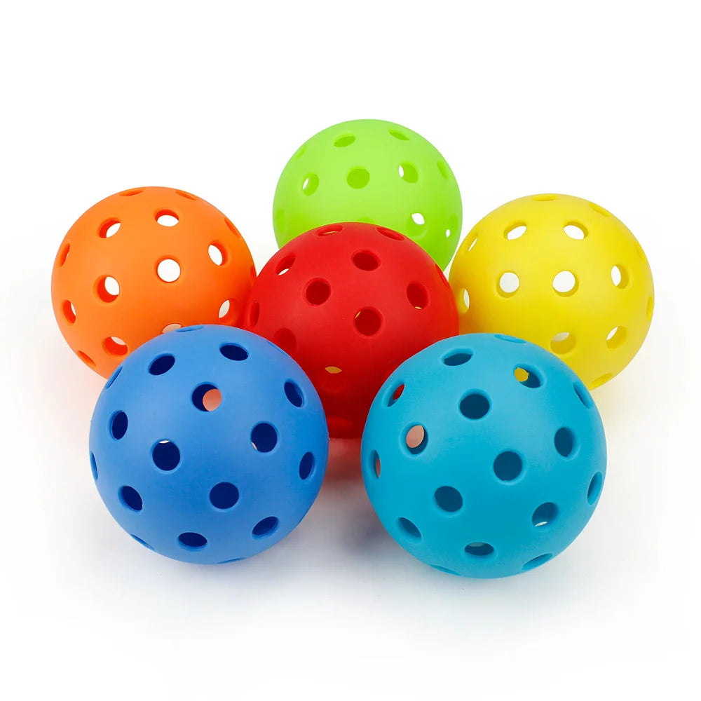 Outdoor Pickleballs 74MM 40-Hole Durable Competition Balls (6/12/24PCS)