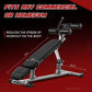 Professional Adjustable Sit-Up & Weight Bench with 4 Height Levels