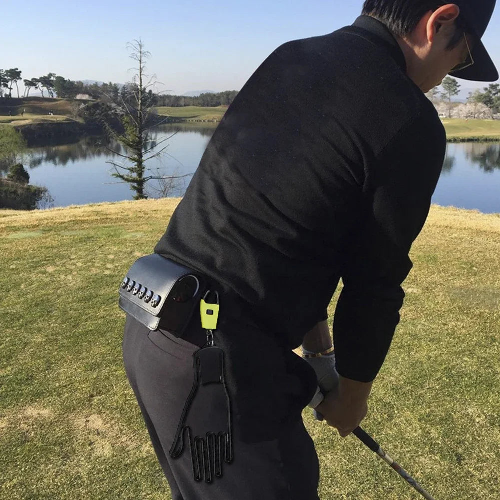 Portable Golf Glove Holder Rack with Keychain