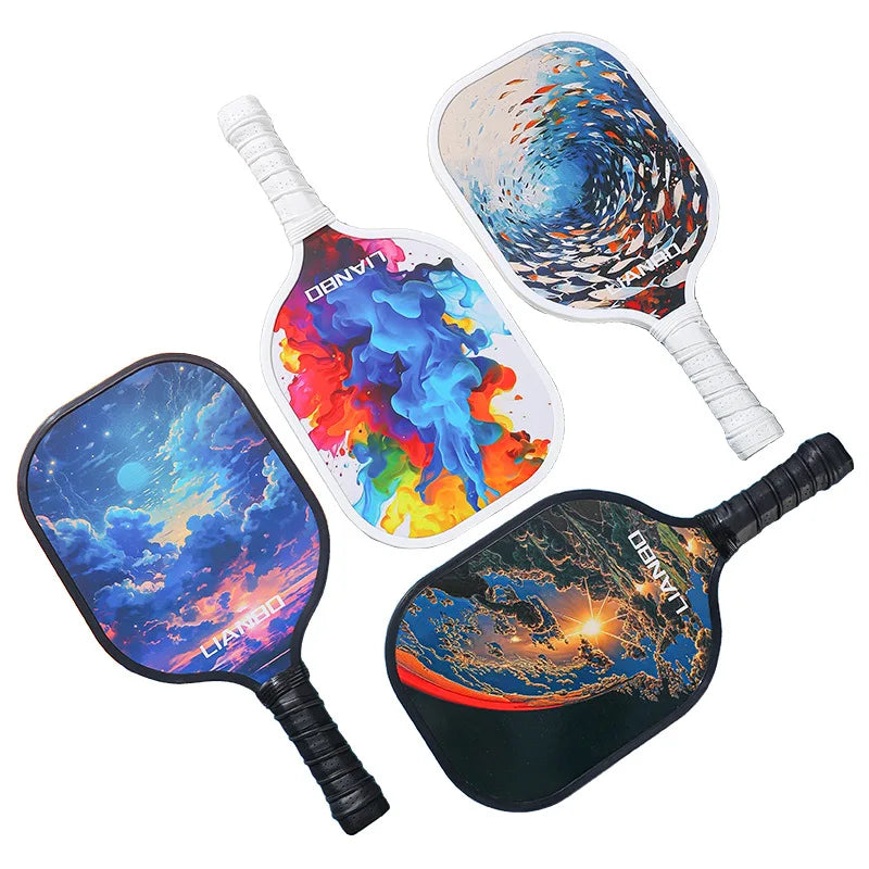 Pickleball Paddle Set with 2 Rackets & 4 Balls
