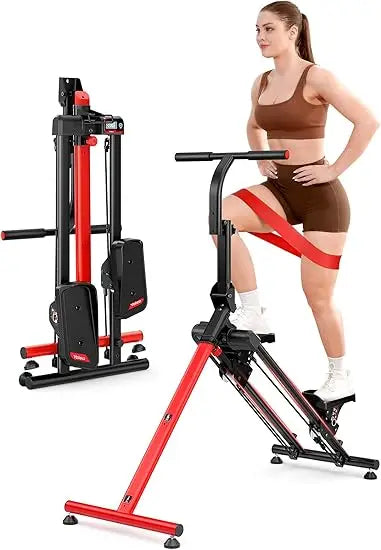 Home Fitness Stair Stepper with Adjustable Levels & Ski Simulation Modes