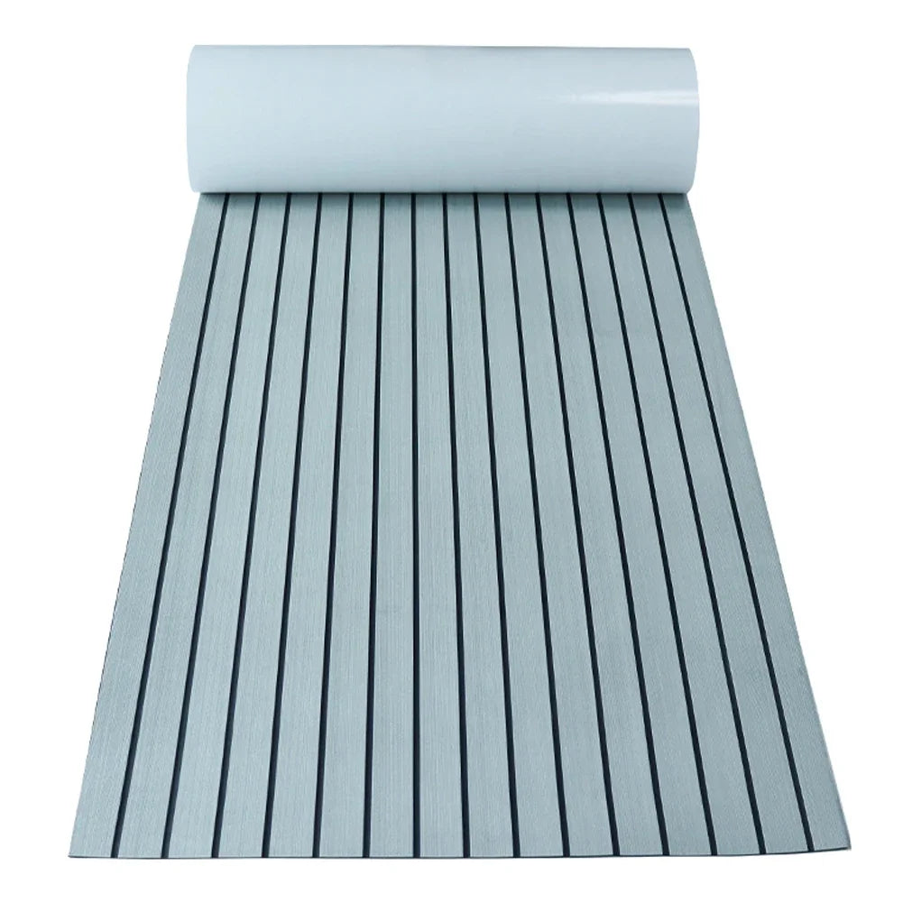 2.4m Self-Adhesive EVA Foam Boat Flooring – Faux Teak Marine Decking Mat