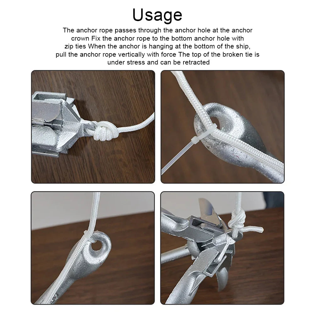 Stainless Steel Folding Grapnel Anchor for Kayak & Boat