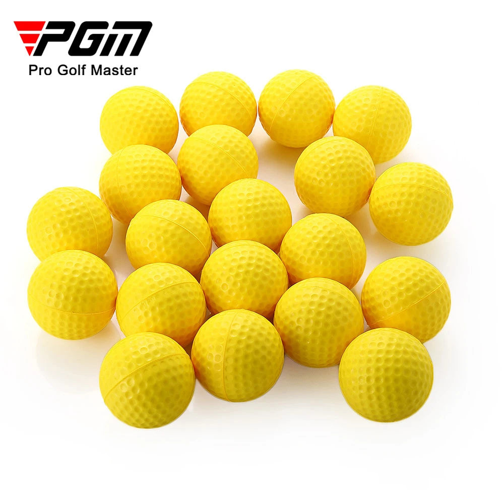 1/10Pcs Yellow PU Foam Golf Practice Balls – Soft Training Balls