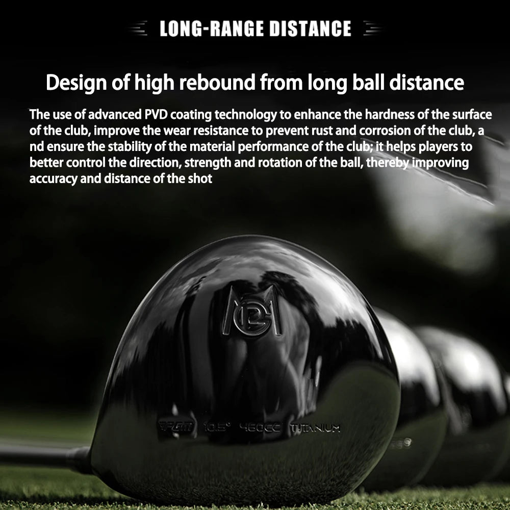 PGM Men’s Golf Driver – High Rebound Carbon Shaft Tee Wood