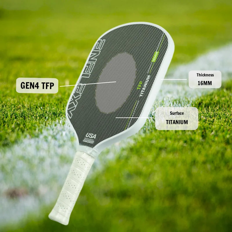 ENFLEXY Gray Titanium Pickleball Paddle with Honeycomb TFP Core