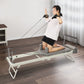 Foldable Steel Pilates Reformer Machine – Black/Grey Home Fitness Equipment