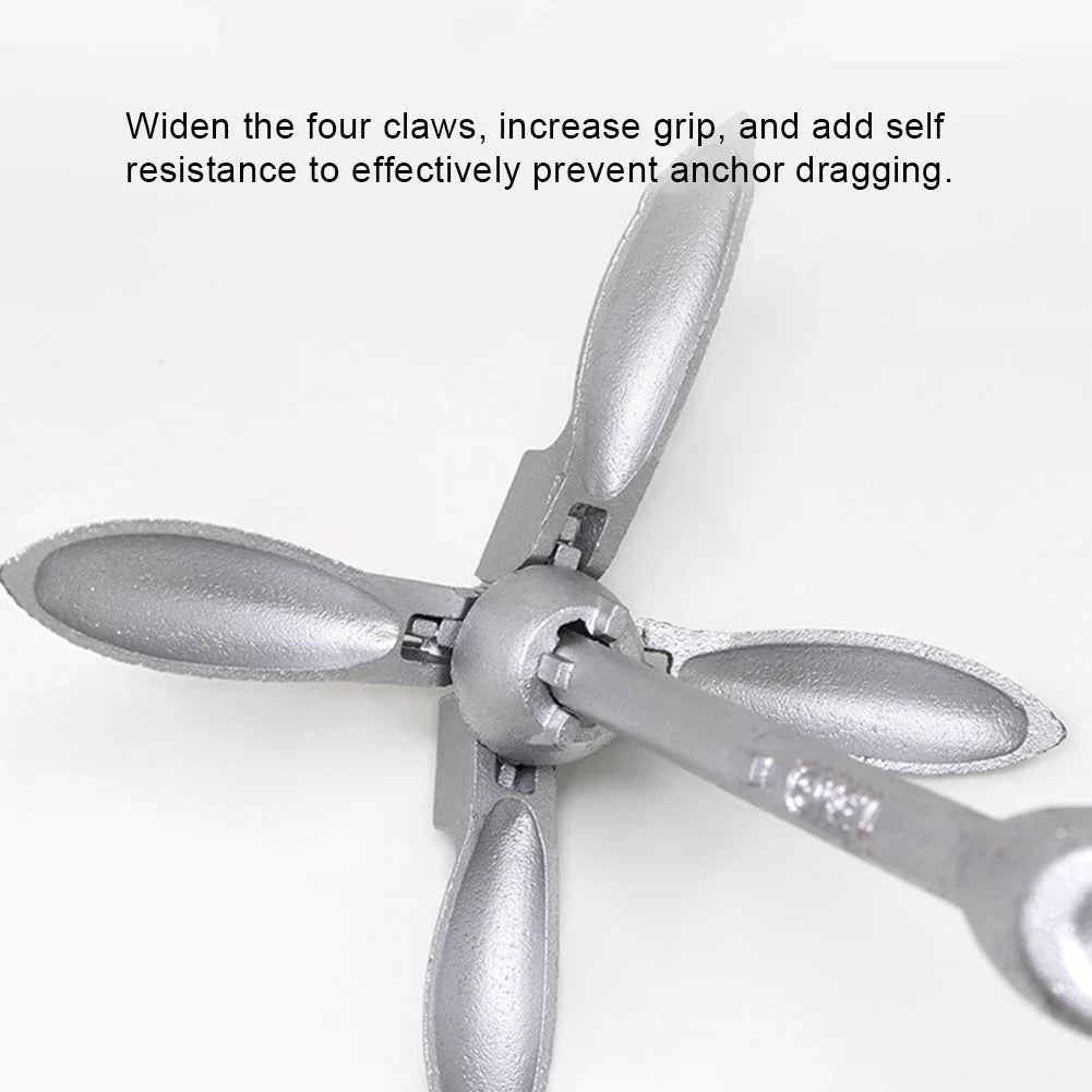 Stainless Steel Folding Grapnel Anchor for Kayak & Boat