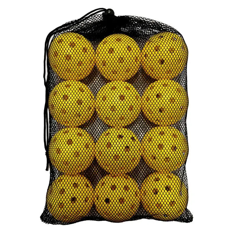 12pcs Outdoor Pickleballs 74mm 40-Hole Durable Competition Balls