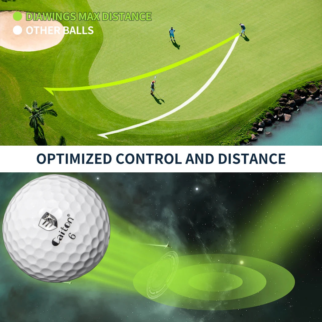 3-Layer Golf Balls (100pcs) – Long Distance & Spin Control