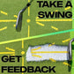 Golf Practice Hitting Mat with Floor Nails & Hook