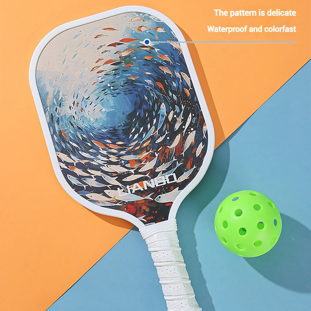Pickleball Paddle Set with 2 Rackets & 4 Balls