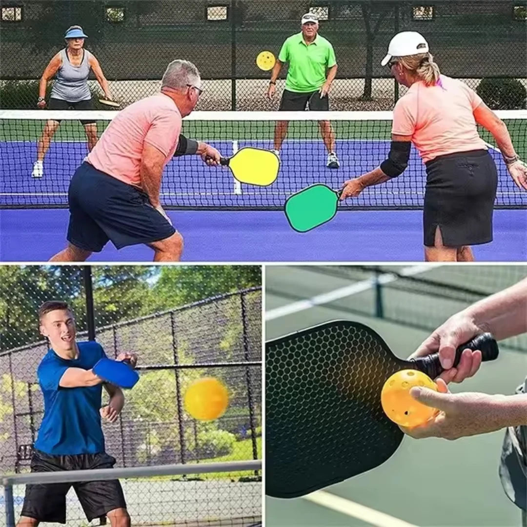 12pcs Indoor Pickleballs – 40-Hole Durable 72mm Training Balls